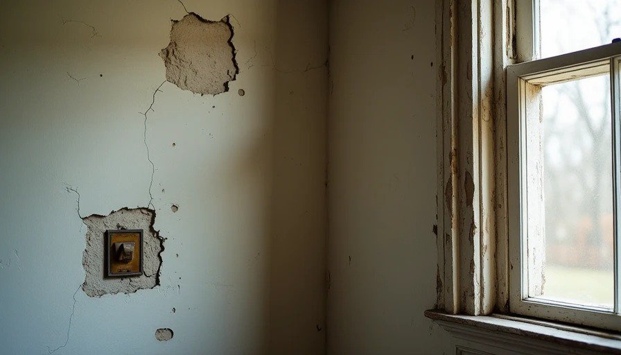 Original plaster and wiring in 1920s home